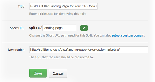 Editing QR Code in Splitter
